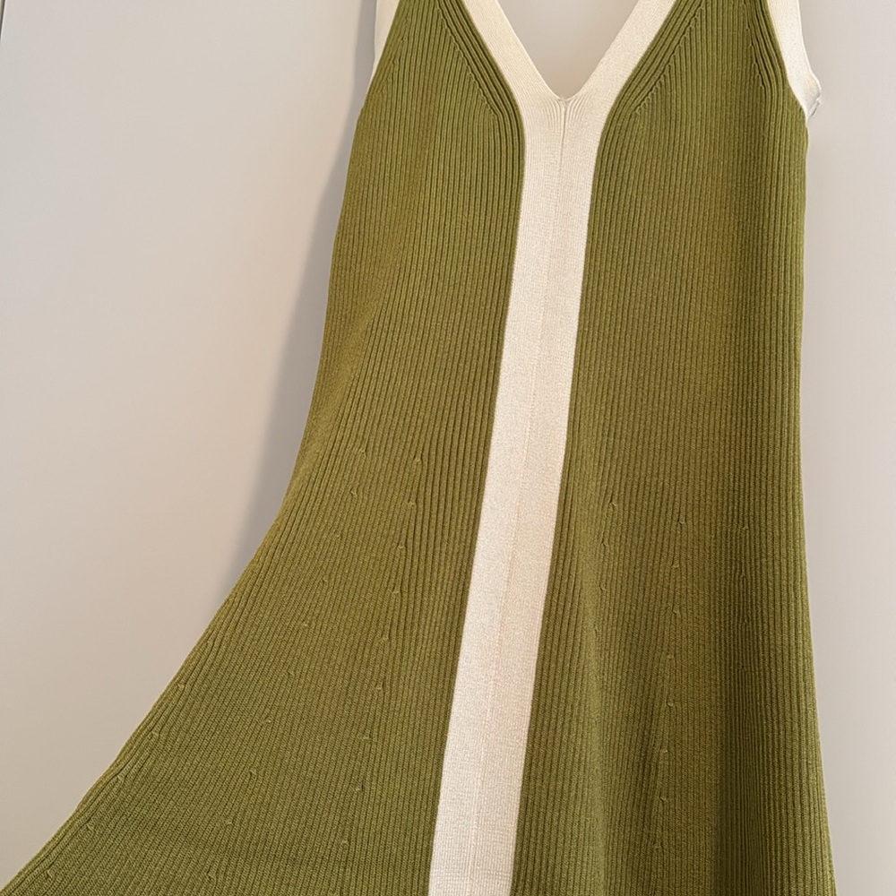 SANDRO Knit Maxi Dress with Front Slit - Picture 6 of 10